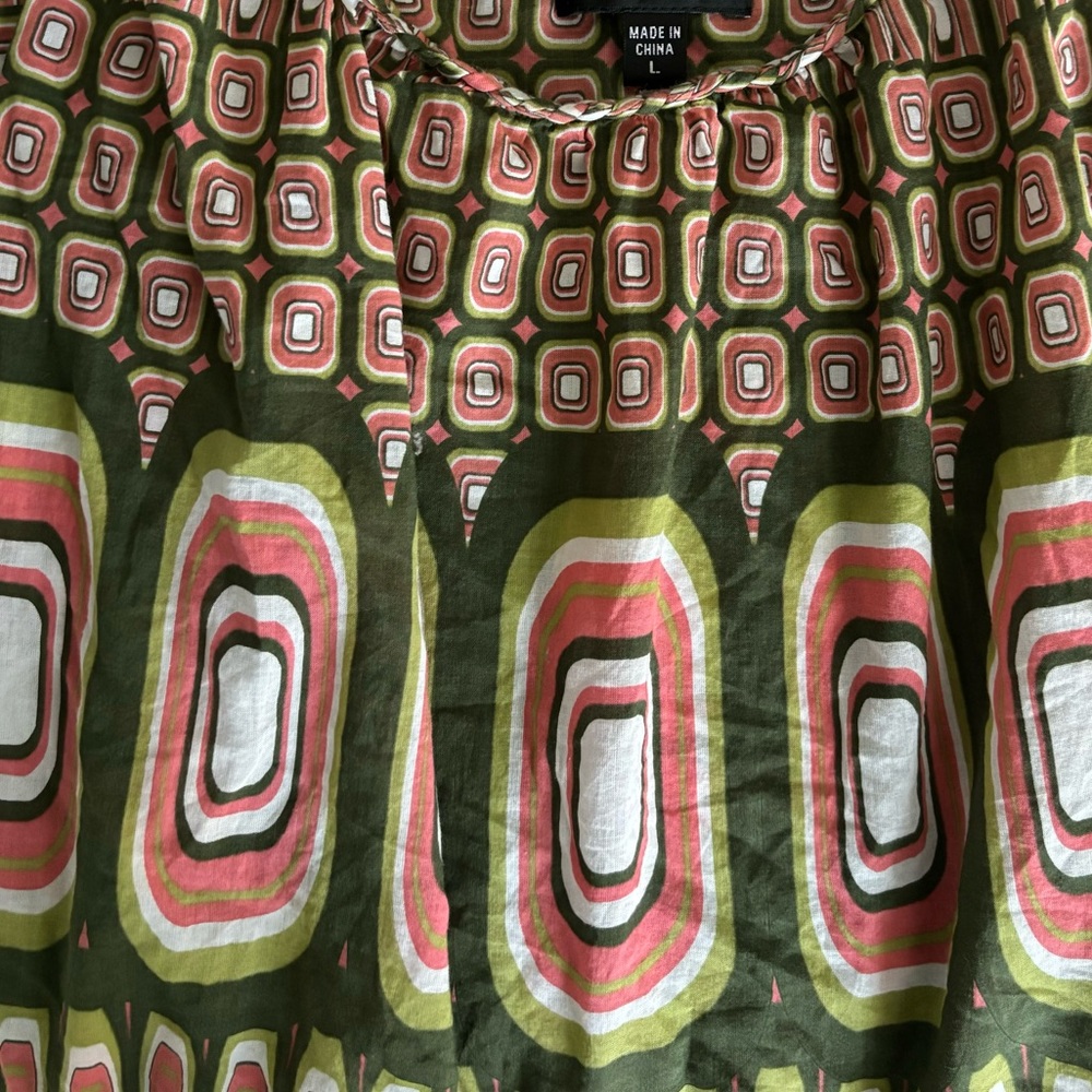 Bebe Vintage Mixed Print Boho Top - Picture 10 of 15
